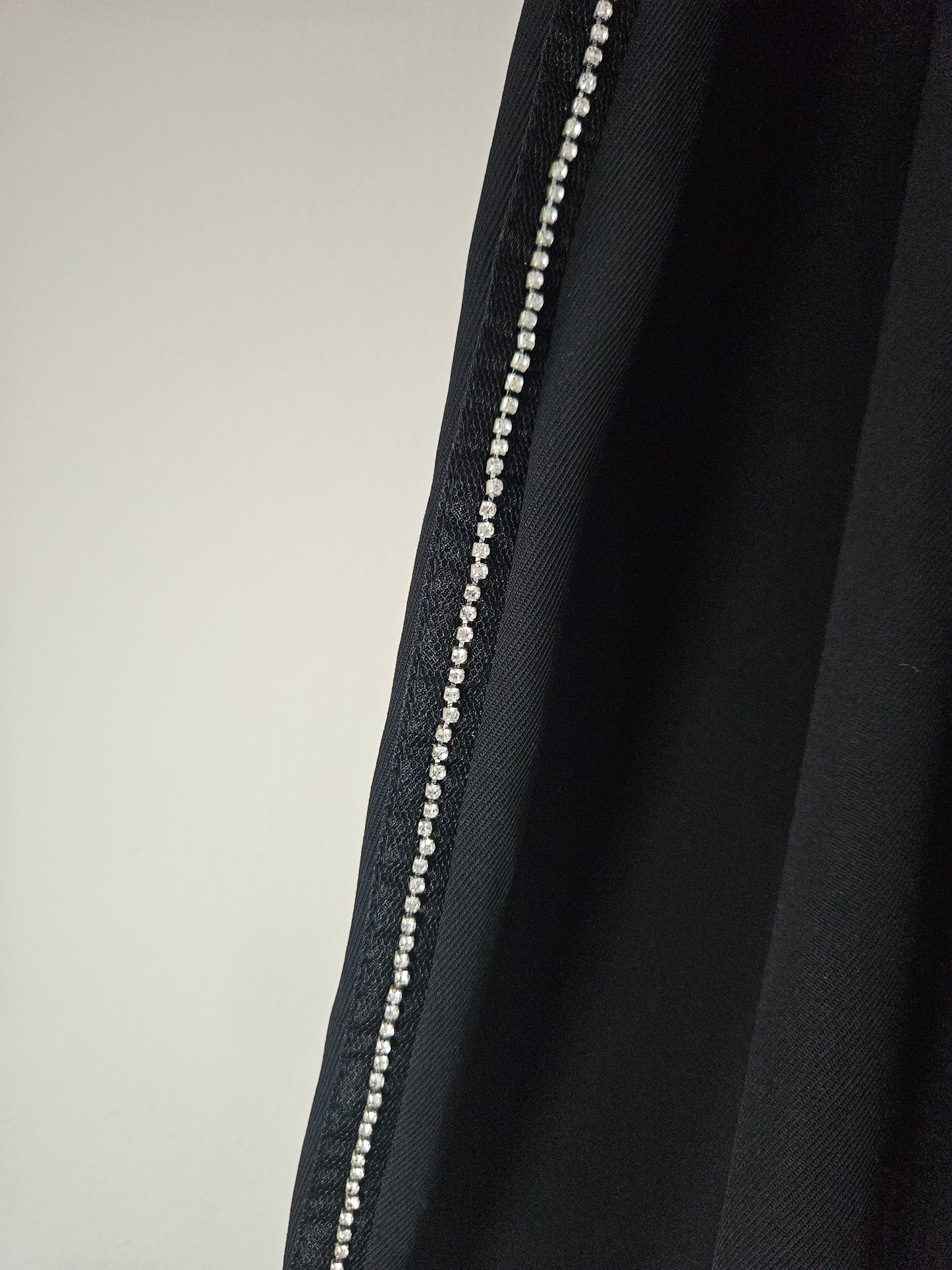 Tu Black Diamonte Side-Stripe Trousers – Size 22